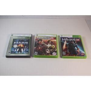 Mass Effect Trilogy 1 2 & 3 (Microsoft Xbox 360, 2007) 3 game lot/bundle, tested